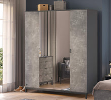Space Gray 4 Kapılı Dolap